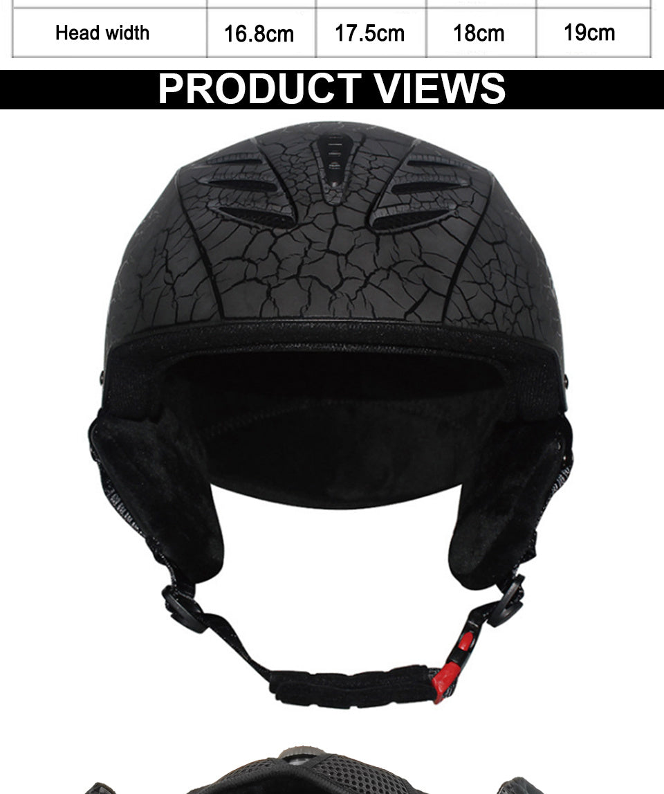 Men's And Women's Warm And Anti-collision Snow Helmets