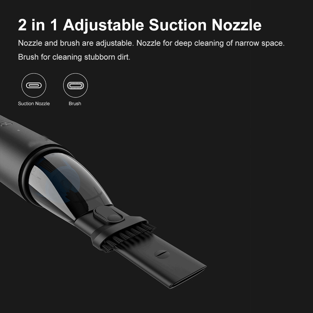 Powerful handheld charging vacuum stick in the car