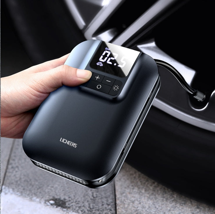New A7 Wireless Car Air Pump Portable Car Mini Tire Digital Display Small Air Pump Bicycle Pump
