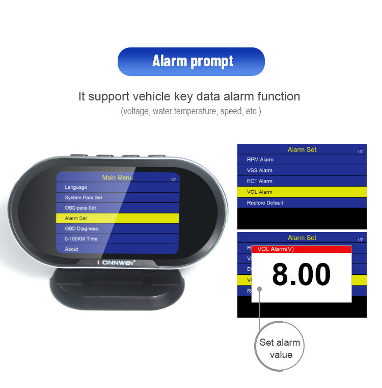 Ebay Wish Kw206 Car Fault Scanner   Head-Up Display Combo