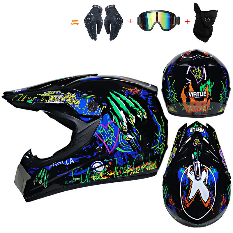 Full Cover Four Seasons Off-road Helmet Racing Downhill Cap Kart