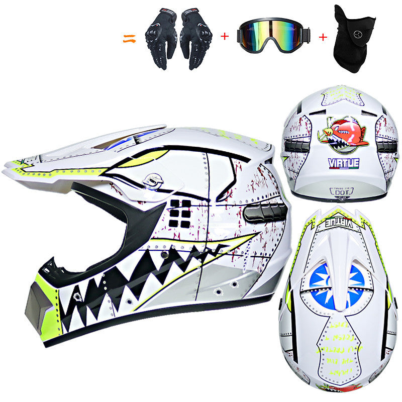 Full Cover Four Seasons Off-road Helmet Racing Downhill Cap Kart