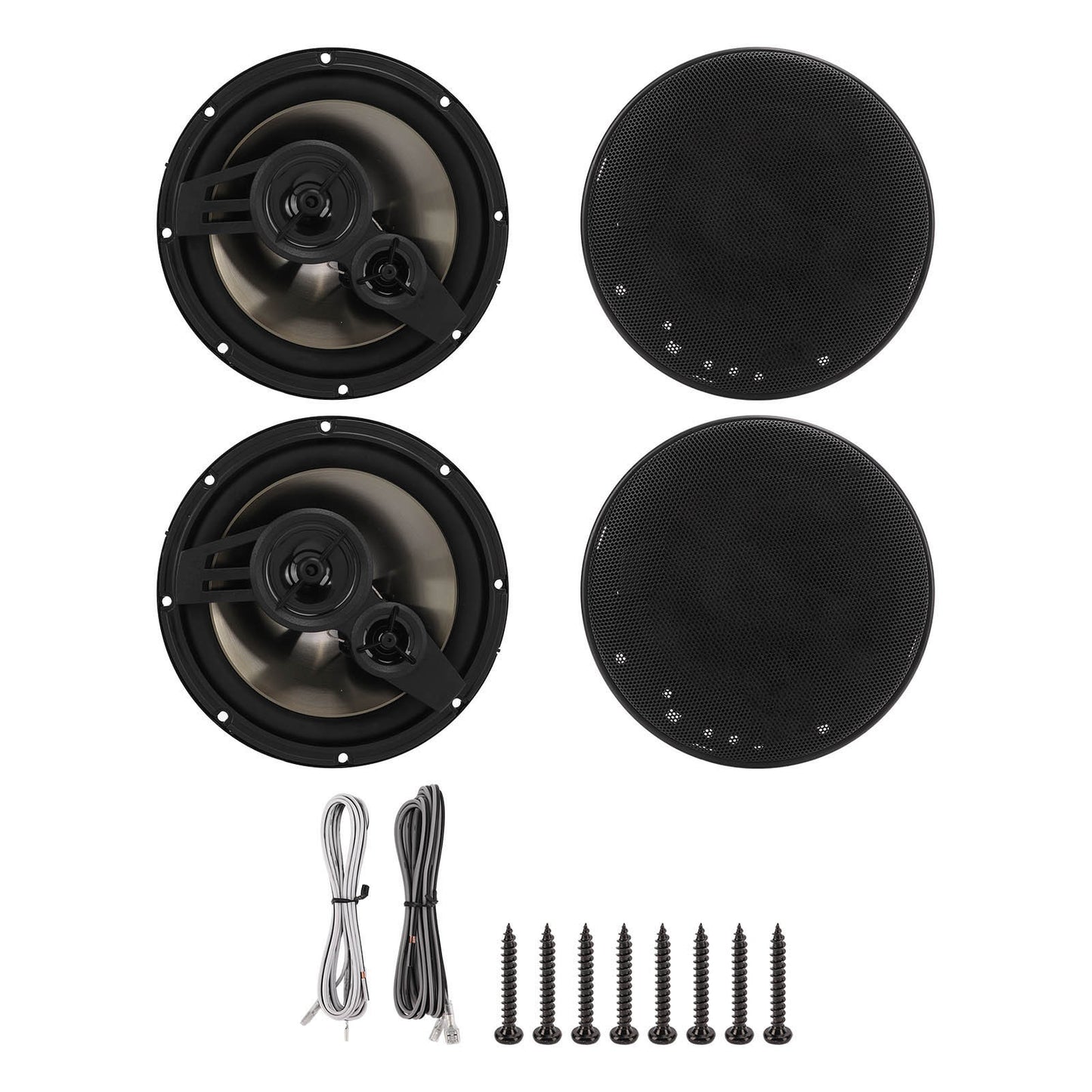 Pair 6.5in/16.5cm Car Audio Speaker Dome Tweeter 91dB 30‑30KHZ Quality Sound Universal