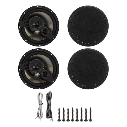 Pair 6.5in/16.5cm Car Audio Speaker Dome Tweeter 91dB 30‑30KHZ Quality Sound Universal