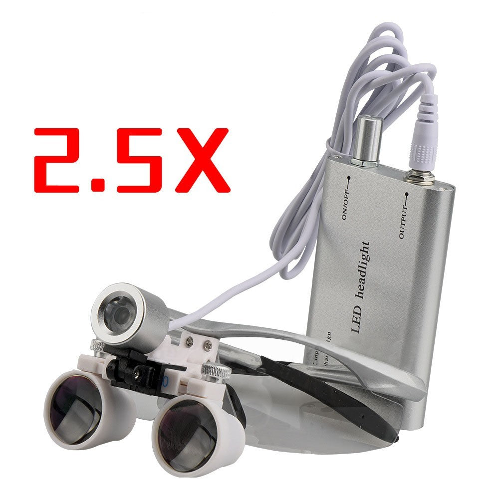 Led Magnifying Glass Head-mounted Dental