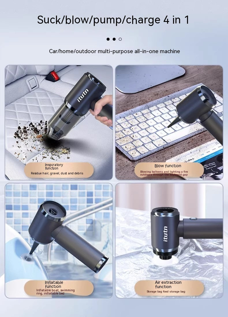 Car Cleaner Handheld Light-duty Vehicle Large Suction Wireless Blowing And Suction Dual-use Strong High Power