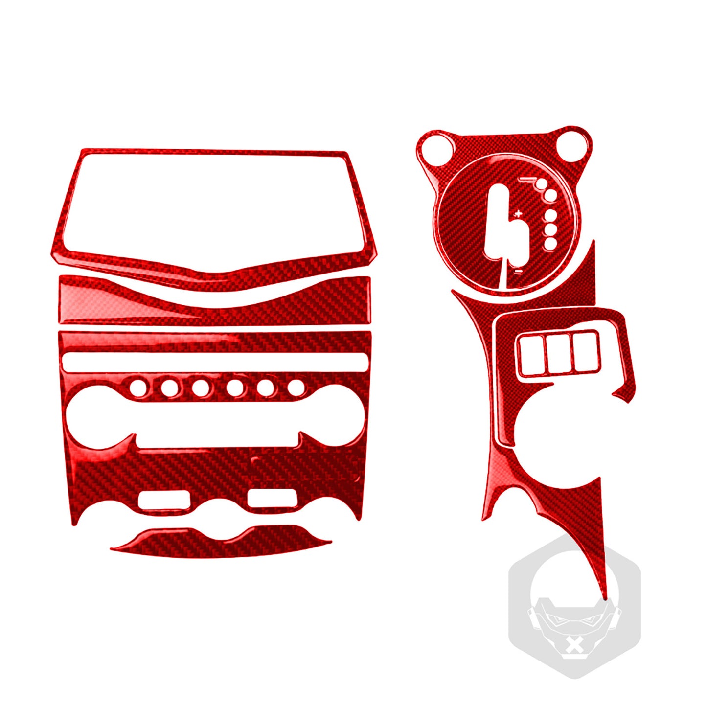 Pièces de modification de voiture à engrenage de commande central en fibre de carbone