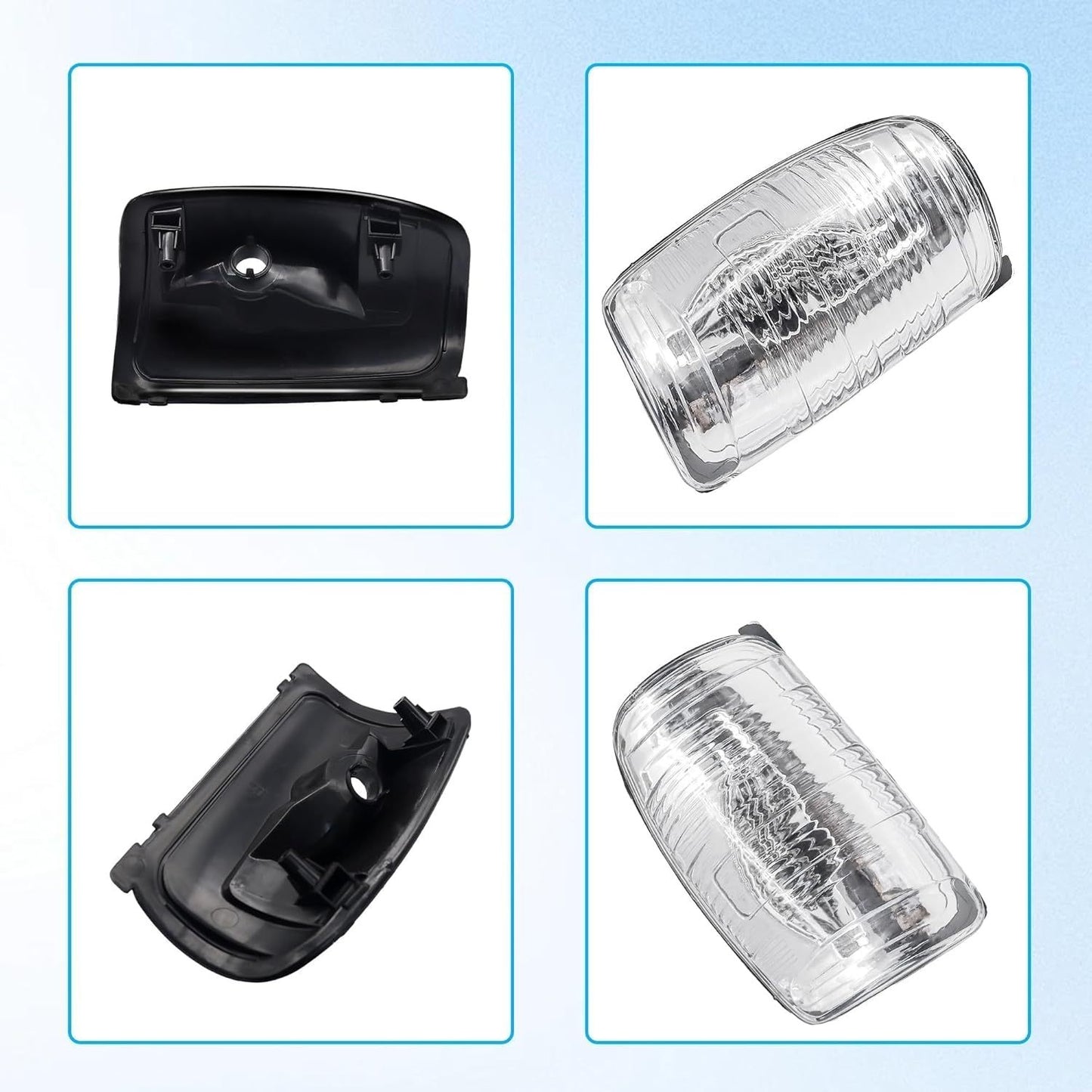 FOR FORD TRANSIT MK8 WING MIRROR INDICATOR LENS COVER LEFT   RIGHT SET 2014 ONWA