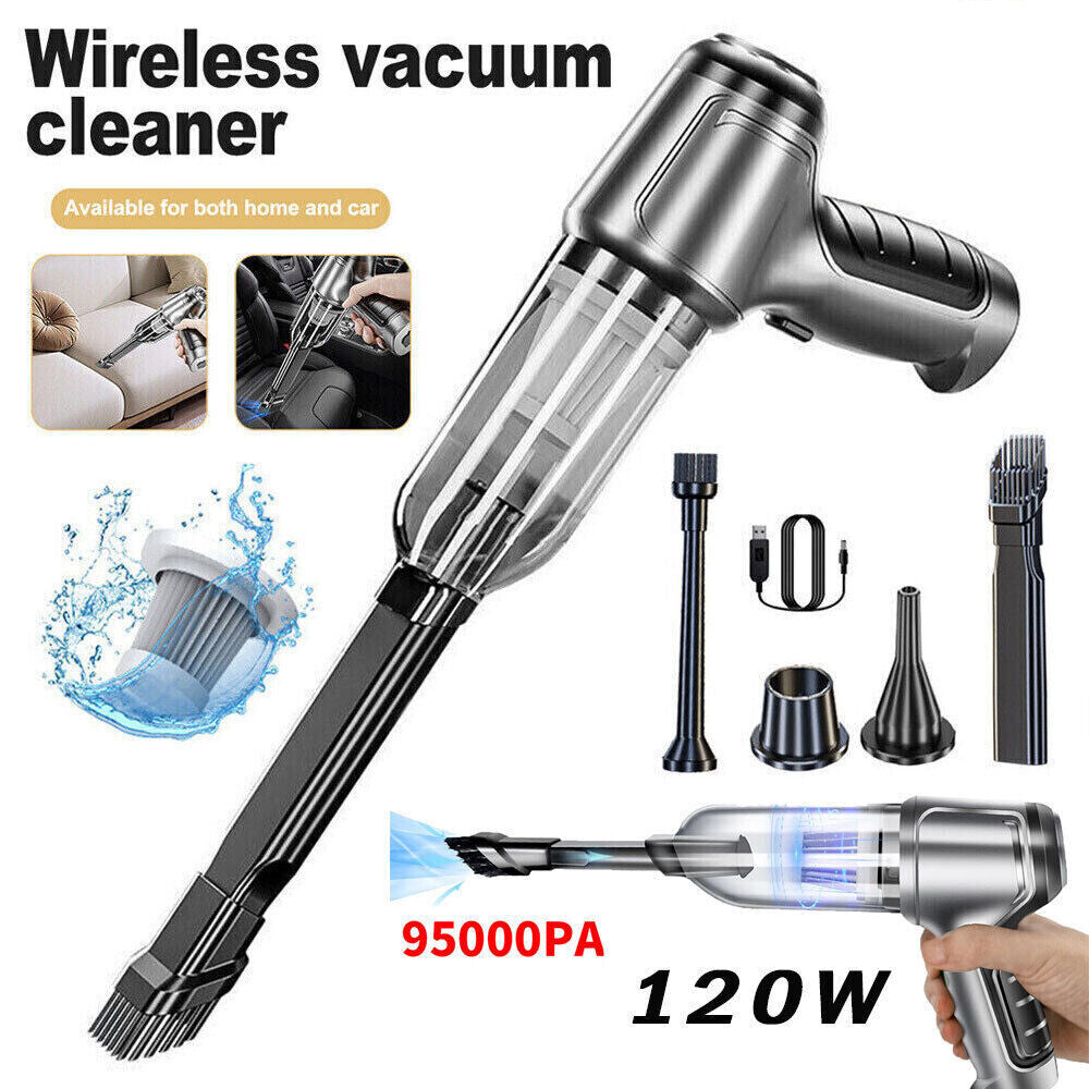 Mini Handheld Vacuum Cleaner Mini Portable Auto Wireless Duster Blower 95000PA