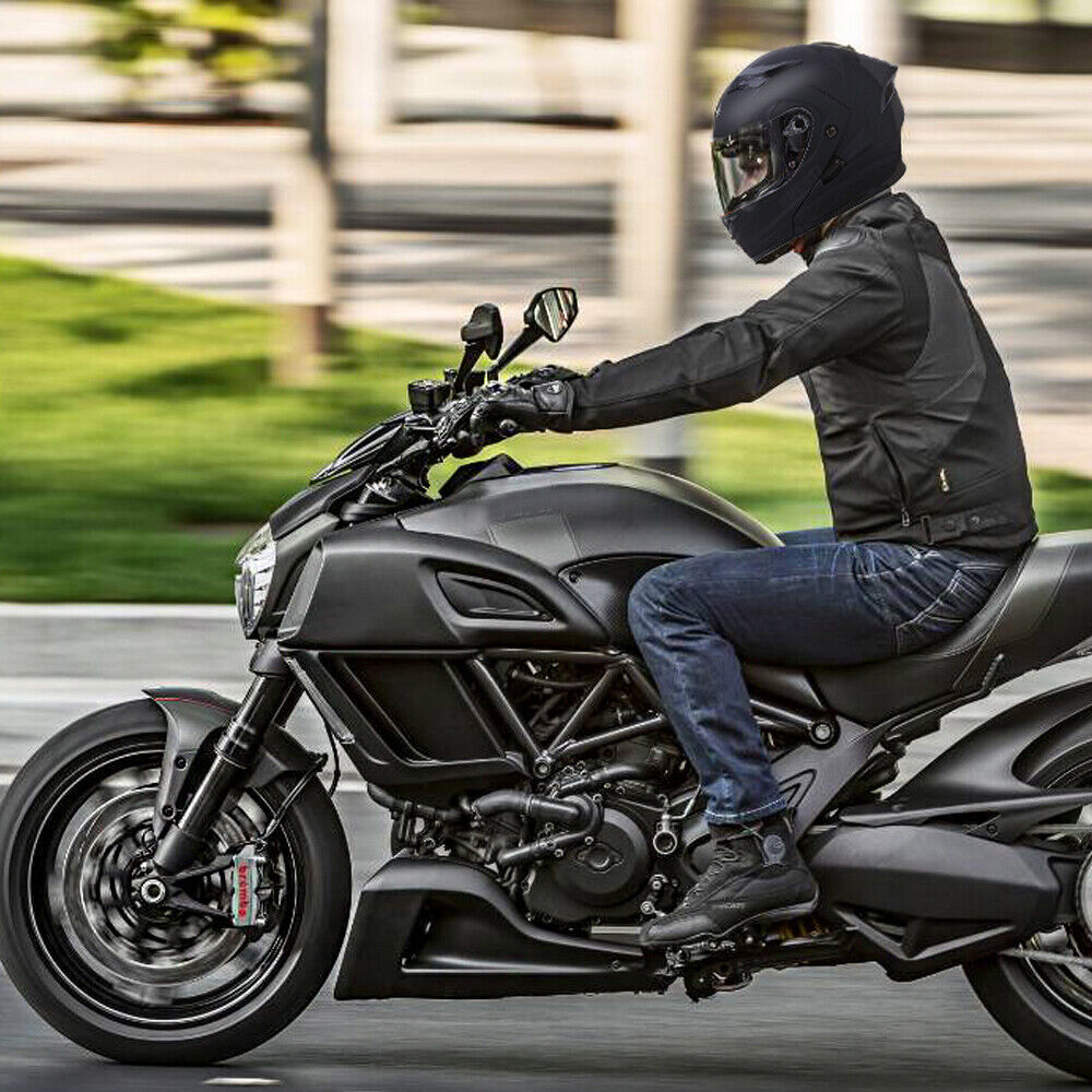 Full Face Dual Visor Flip Moto Helmet Modular Motorcycle Helmet Color Lens New