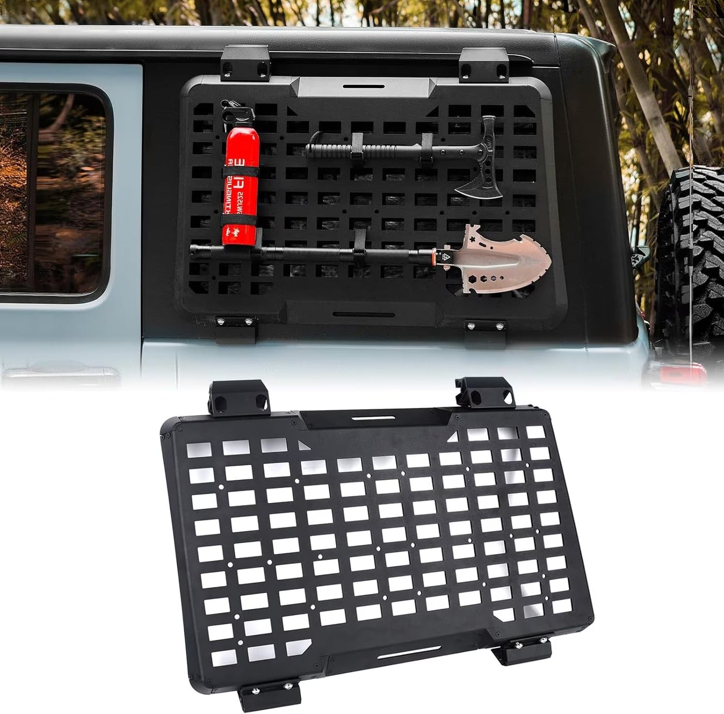 4 Door Rear Window Protector Trim Rear Window Protector Trim, Driver's Side