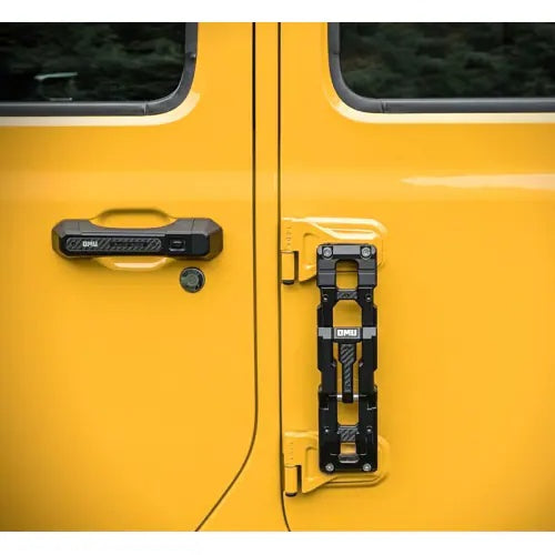 OMU Genesis Series Door Hinge Step Aluminum Folding Foot Pedal For Wrangler JK JL