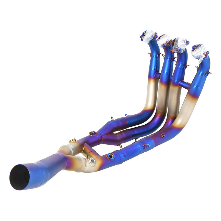 Torche adaptée au tuyau d'échappement modifié avant en alliage de titane S1000RR pour moto et voiture de sport S1000R