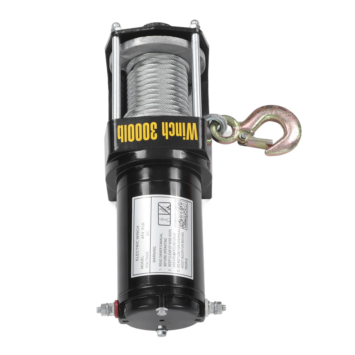 Electric Winch Kit 24V with Remote Steel Cable Mini Bracket 3000lbs for ATV UTV Accessories