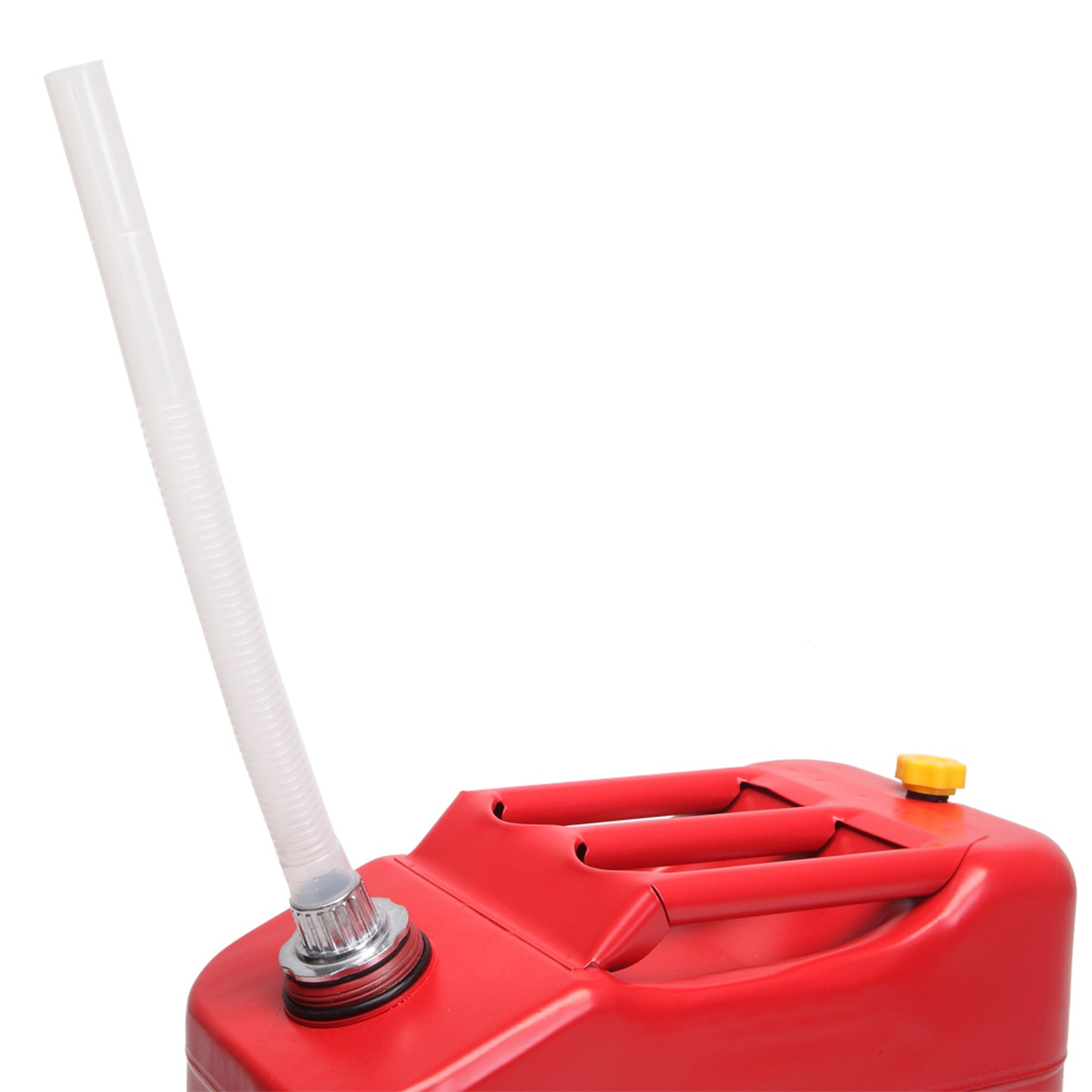 20L 0.6mm Oil Drum Red With Plastic Oil Pouring Pipe