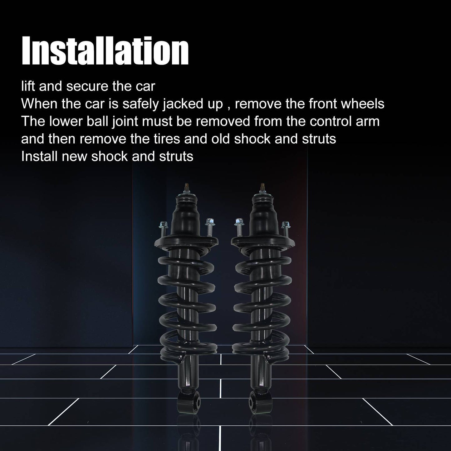 Rear Struts Shock & Coil Springs Kit For 07-2011 CR-V CRV 172497L 172497R