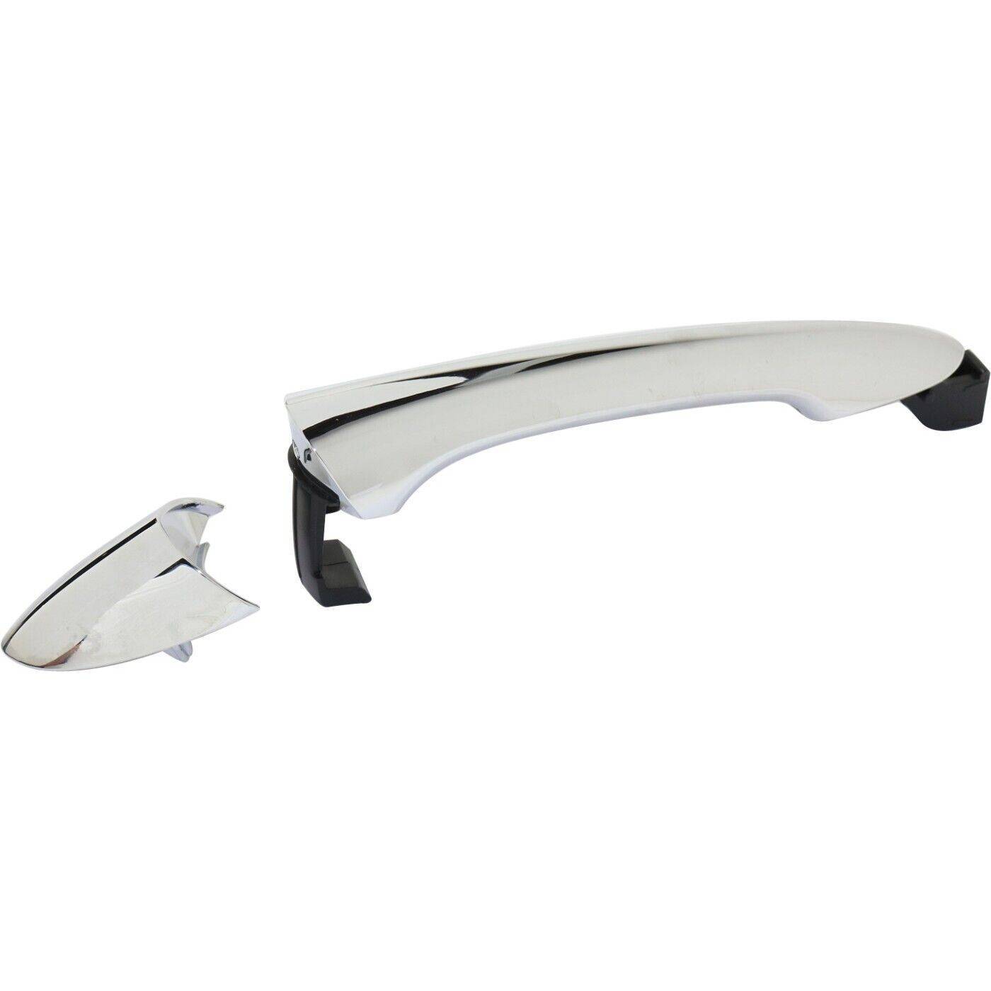 Exterior Door Handle For 2011-2015 Hyundai Sonata Rear LH Or RH Chrome Plastic