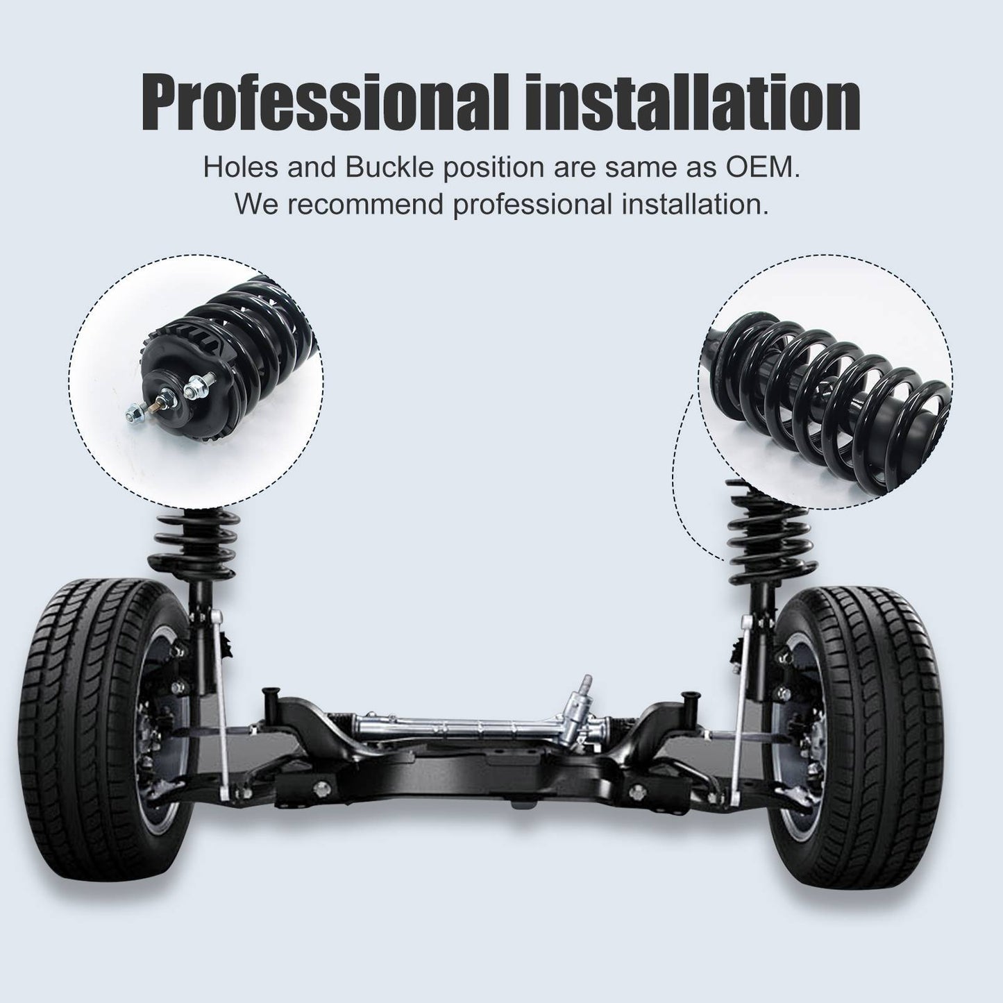 Front Complete Struts Shocks Coil Spring For Chevy Trailblazer GMC Envoy 171341