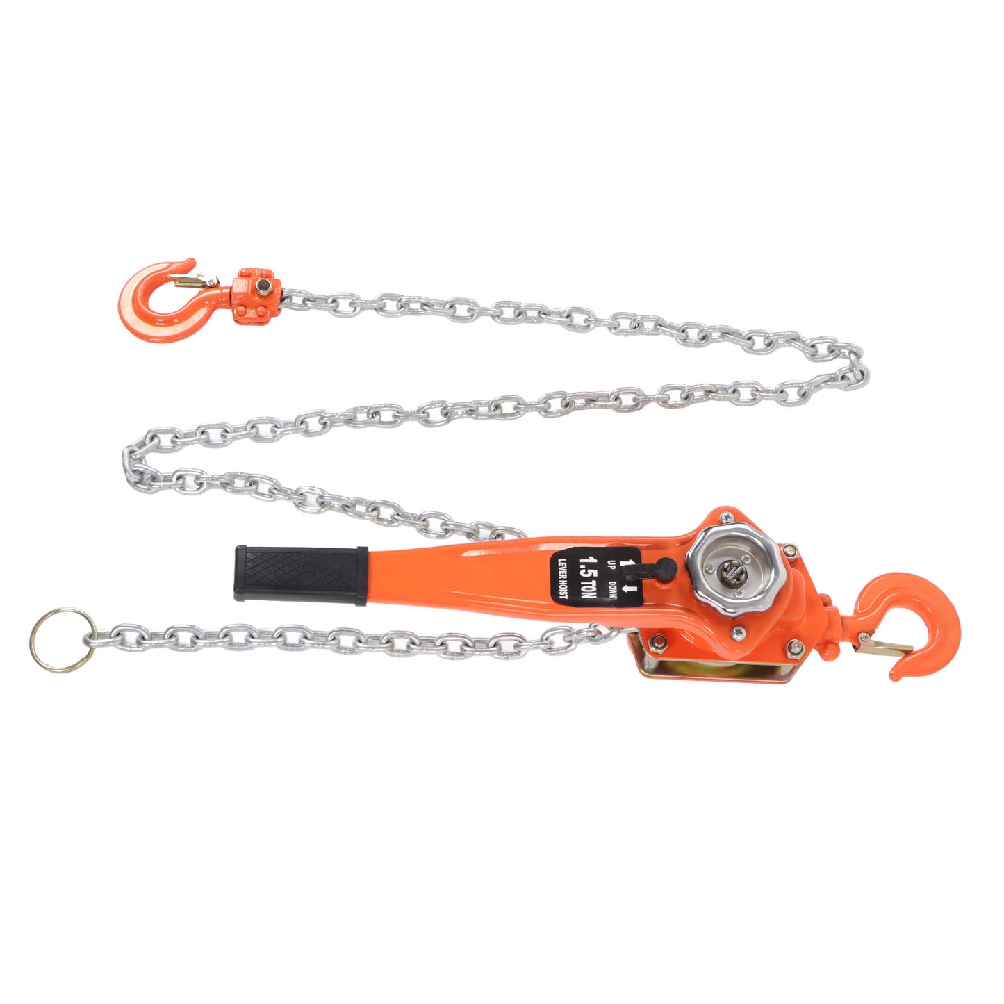 Lever Chain Hoist 1.5T 3300LBS Load Capacity 2.5M Manual Ratchet Chain Puller Hoist for Transportation Construction