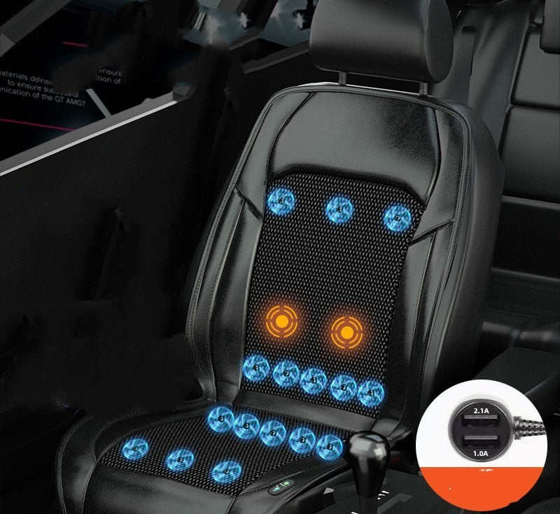 Ventilated Seat Cushion Monolithic Refrigeration In Summer With Fan Breathable Vehicle Seat Cushion