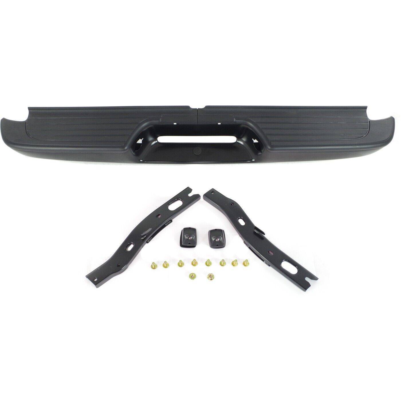 Rear Step Bumper For 1995-2004 Tacoma Fleetside Face Bar Pad With Bracket