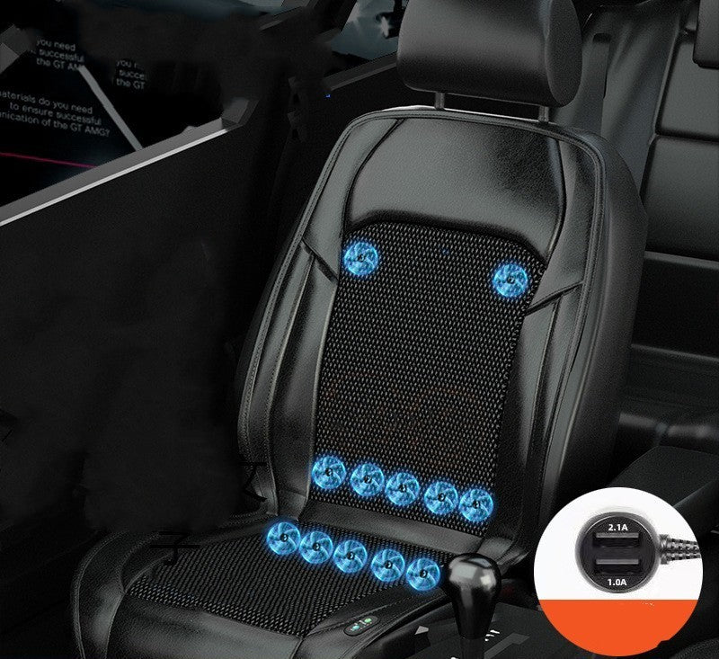 Ventilated Seat Cushion Monolithic Refrigeration In Summer With Fan Breathable Vehicle Seat Cushion