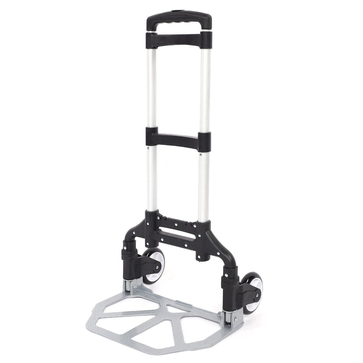 Heavy Duty Hand Truck 80KG Folding Compact Aluminium Hand Truck Luggage Cart Wheel Collapsible