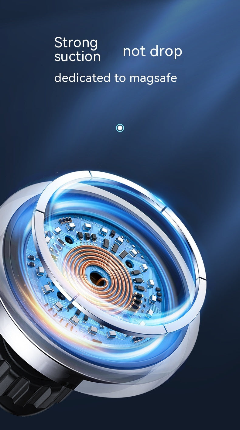 Magnetic Suction Wireless Charging Stand Car Air Outlet Lazy