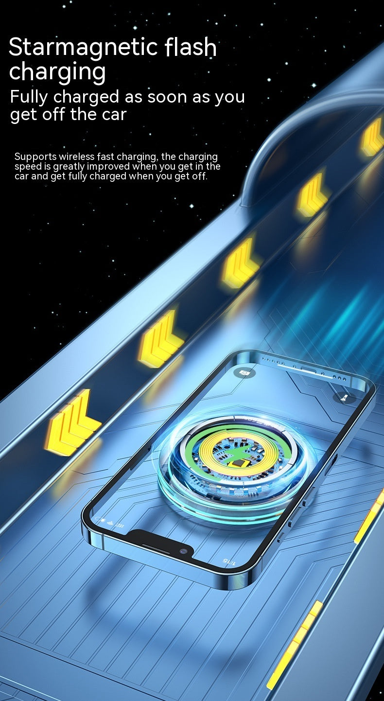 Magnetic Suction Wireless Charging Stand Car Air Outlet Lazy