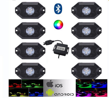 Lumière d'ambiance colorée modifiée à LED pour train de roulement tout-terrain 