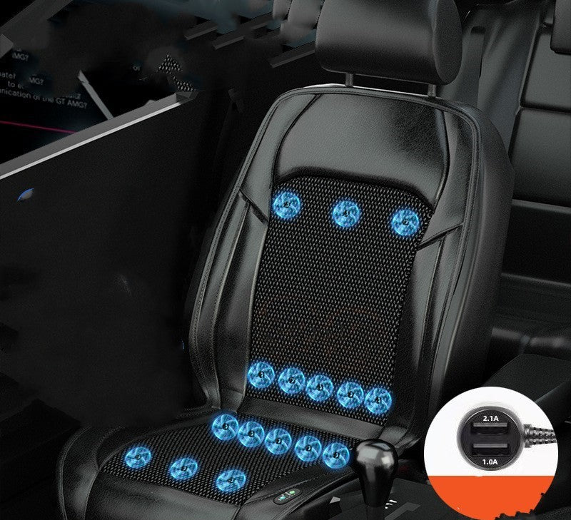 Ventilated Seat Cushion Monolithic Refrigeration In Summer With Fan Breathable Vehicle Seat Cushion