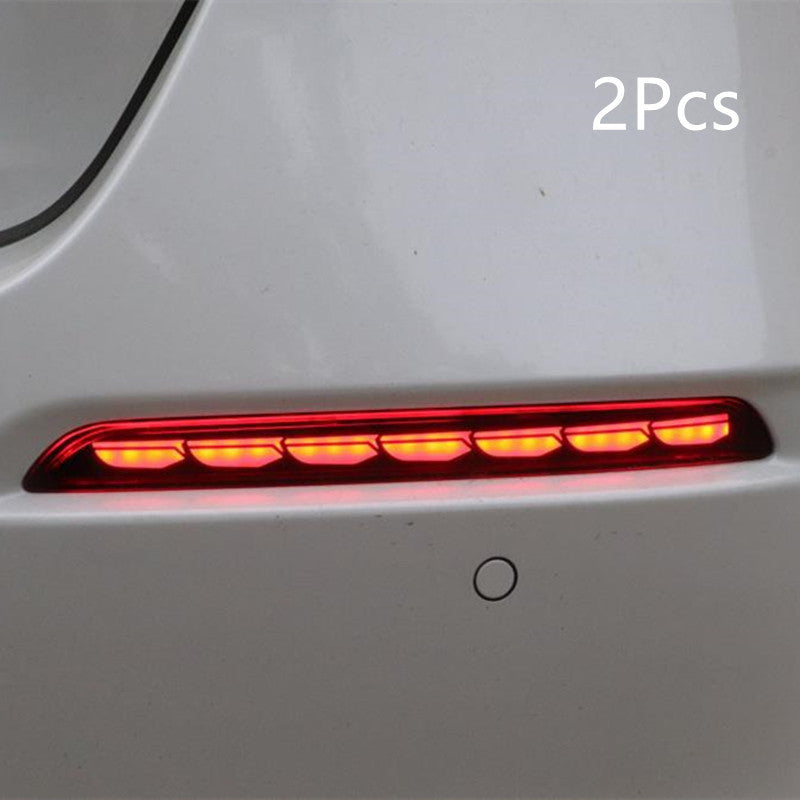 Car Modified Rear Bumper Lights Turn To Streamer Function