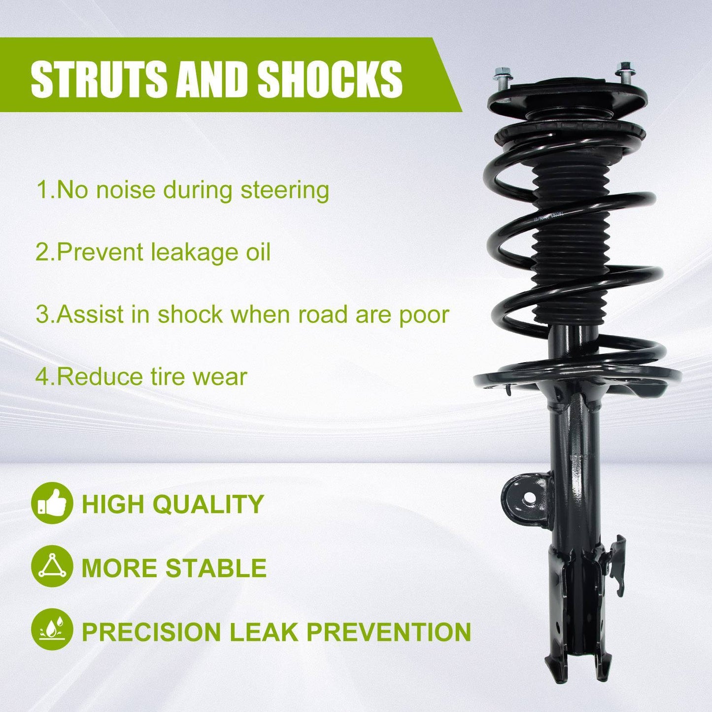 Full Of 2 For RAV4 2006-12 Front Complete Strut Shocks Springs Suspension