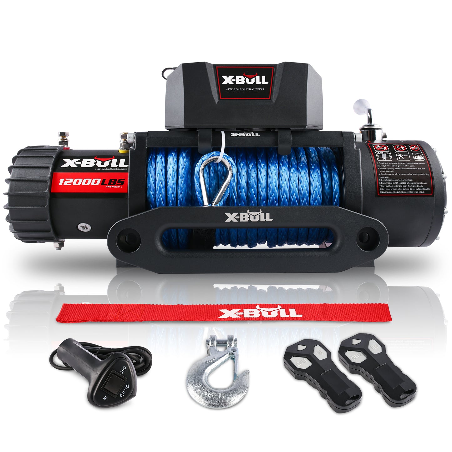 X-BULL 12000 Lb Electric Winch Synthetic Rope Trailer Towing-Unavailable Platform - Amazon