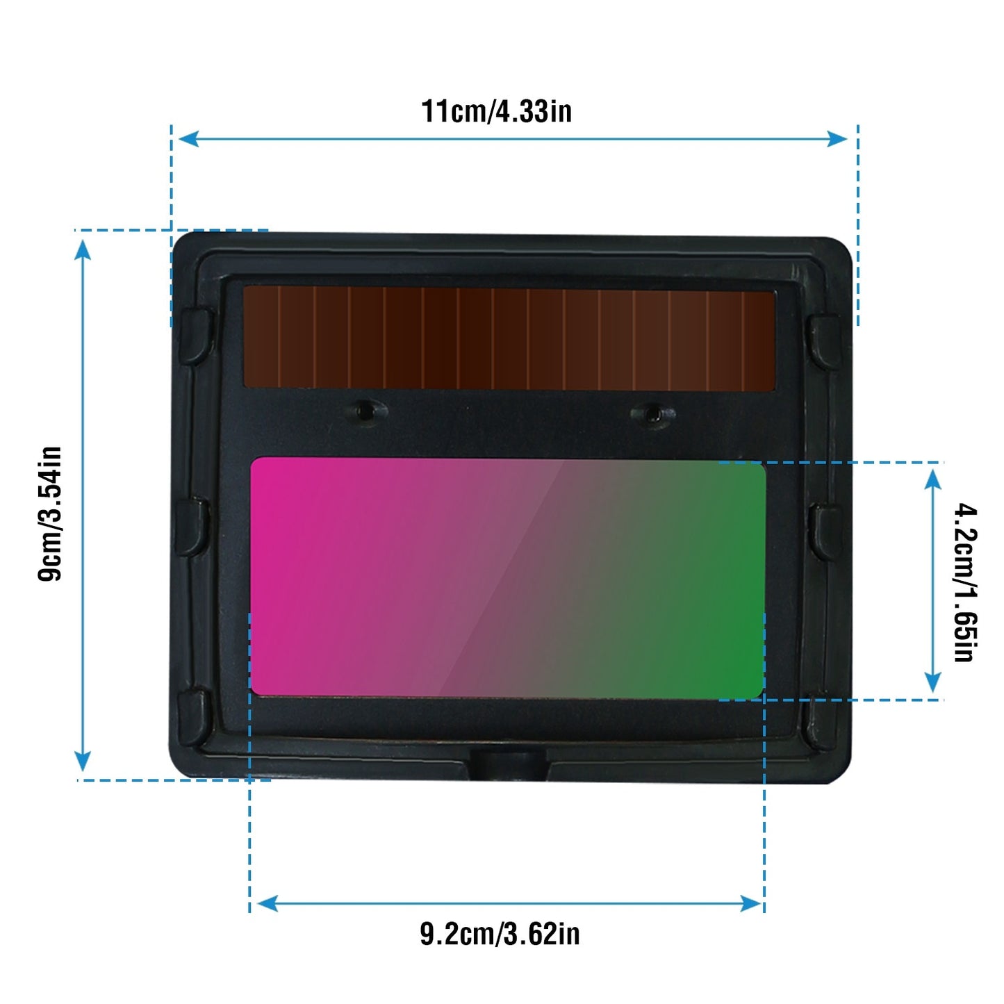 Welding Helmet Solar Powered Auto Darkening Hood With Adjustable Wide Shade Range 9-13 For Mig Tig  Weld Grinding Welder Mask