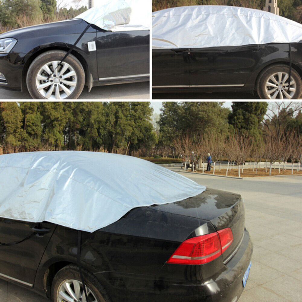 Half Car Cover Top Roof Sun UV  Rain Protection Waterproof Outdoor Universal 190T
