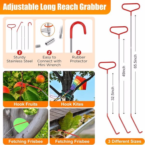 Red Triangle Long U Hook Set-G