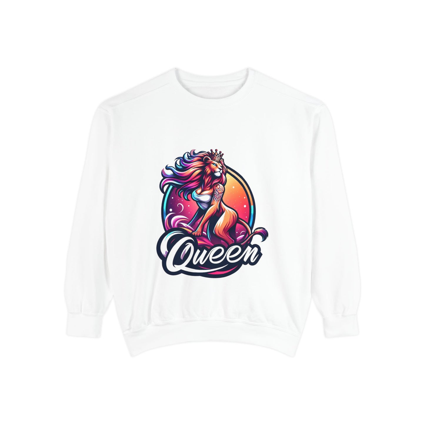 Sweat-shirt unisexe teint en pièce