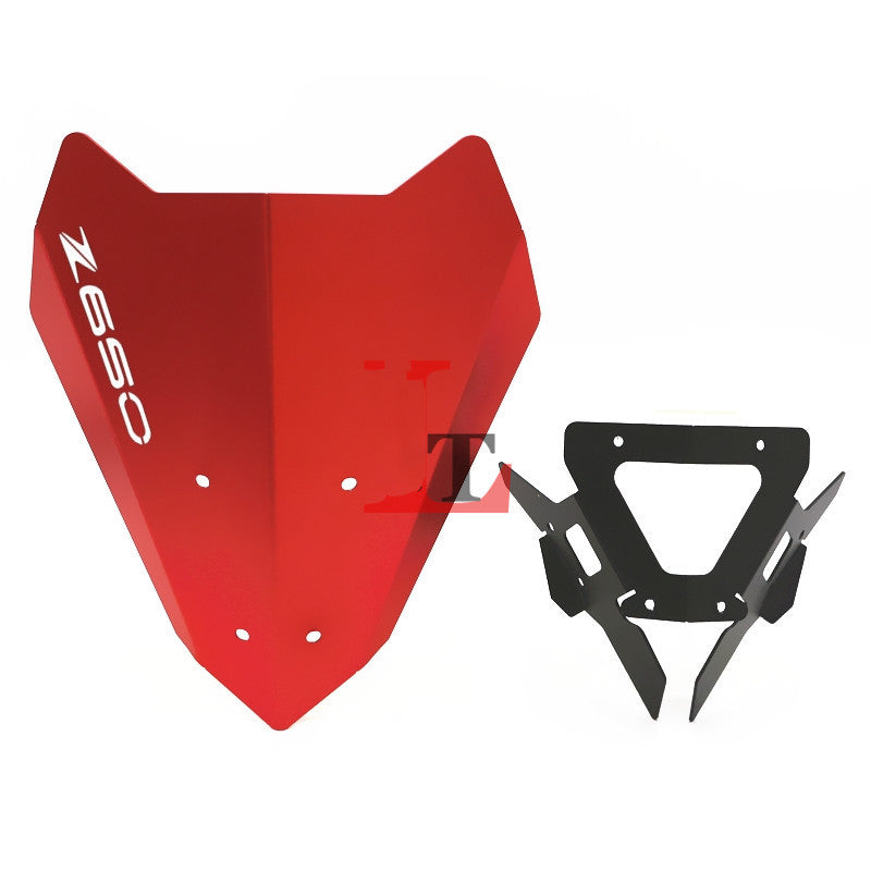 Modified front wind deflector with small hood