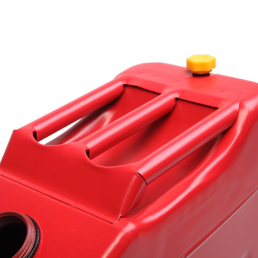 20L 0.6mm Oil Drum Red With Plastic Oil Pouring Pipe