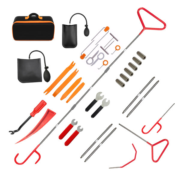 34 Piece Car Tool Set Car Trim Removal Tool Double Prongs U-Hook Puller Set