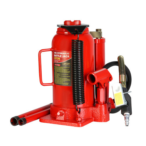 20 Ton Pneumatic Hydraulic Bottle Jack With Hand Pump For Maintenance Of Automobiles, Farm Vehicles, Heavy Trucks, Mobile Machinery And Heavy Equipment Unavailable Platforms- Welfel , Temu