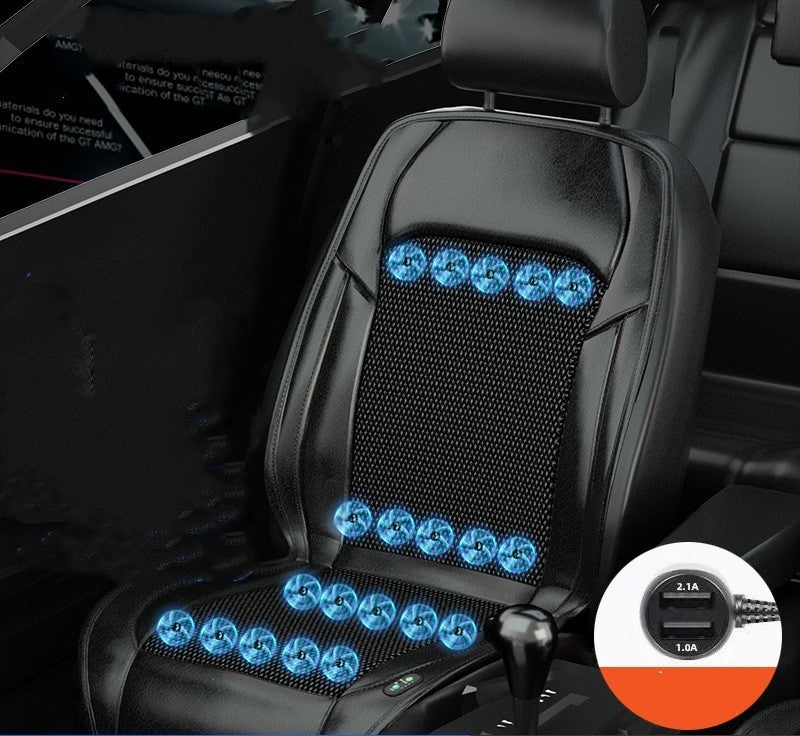 Ventilated Seat Cushion Monolithic Refrigeration In Summer With Fan Breathable Vehicle Seat Cushion