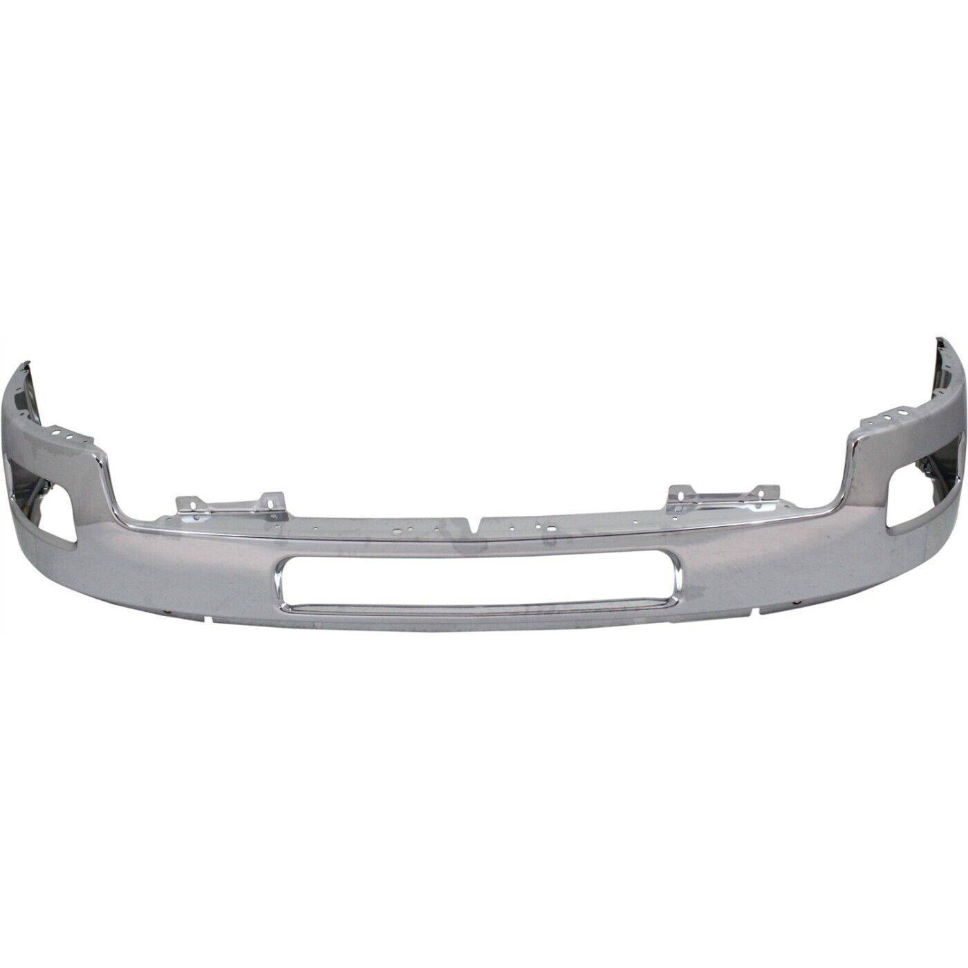 Front Bumper For 2011-2014 Chevy Silverado 2500 HD Chrome With Fog Light Holes