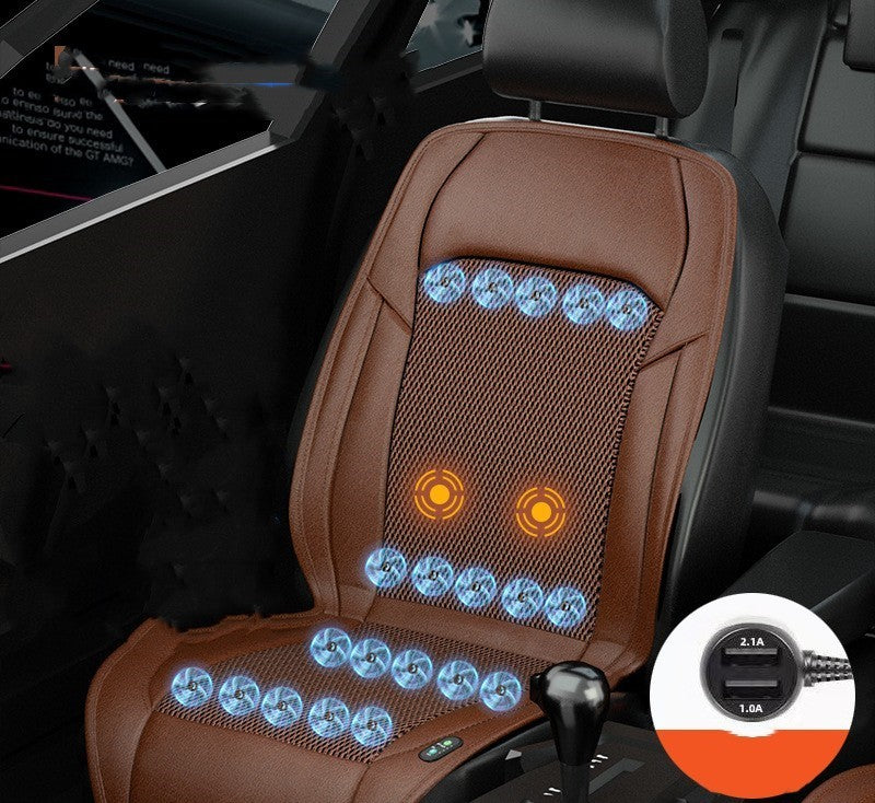 Ventilated Seat Cushion Monolithic Refrigeration In Summer With Fan Breathable Vehicle Seat Cushion