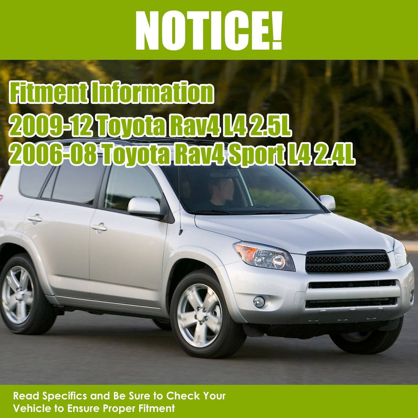 Full Of 2 For RAV4 2006-12 Front Complete Strut Shocks Springs Suspension