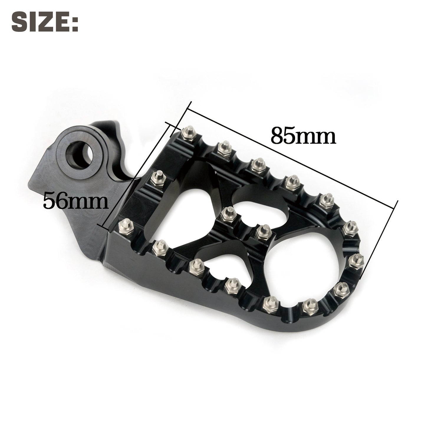 Folding Aluminum Alloy Pedal Modified Foldable Non-slip Spike Pedal Hunter Motorcycle Off-road Pedal
