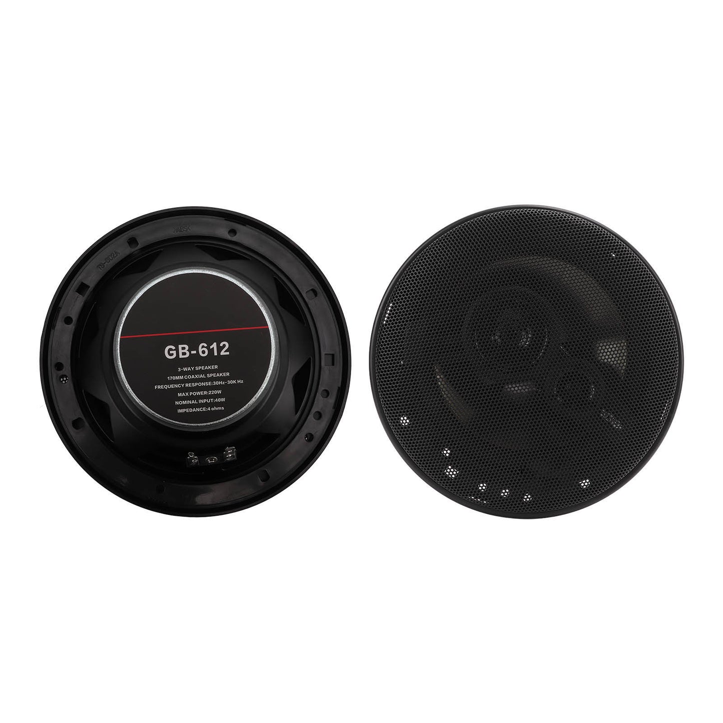 Pair 6.5in/16.5cm Car Audio Speaker Dome Tweeter 91dB 30‑30KHZ Quality Sound Universal