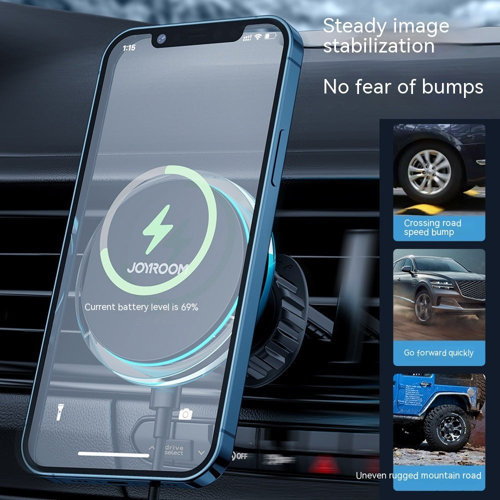Magnetic Suction Wireless Charging Stand Car Air Outlet Lazy