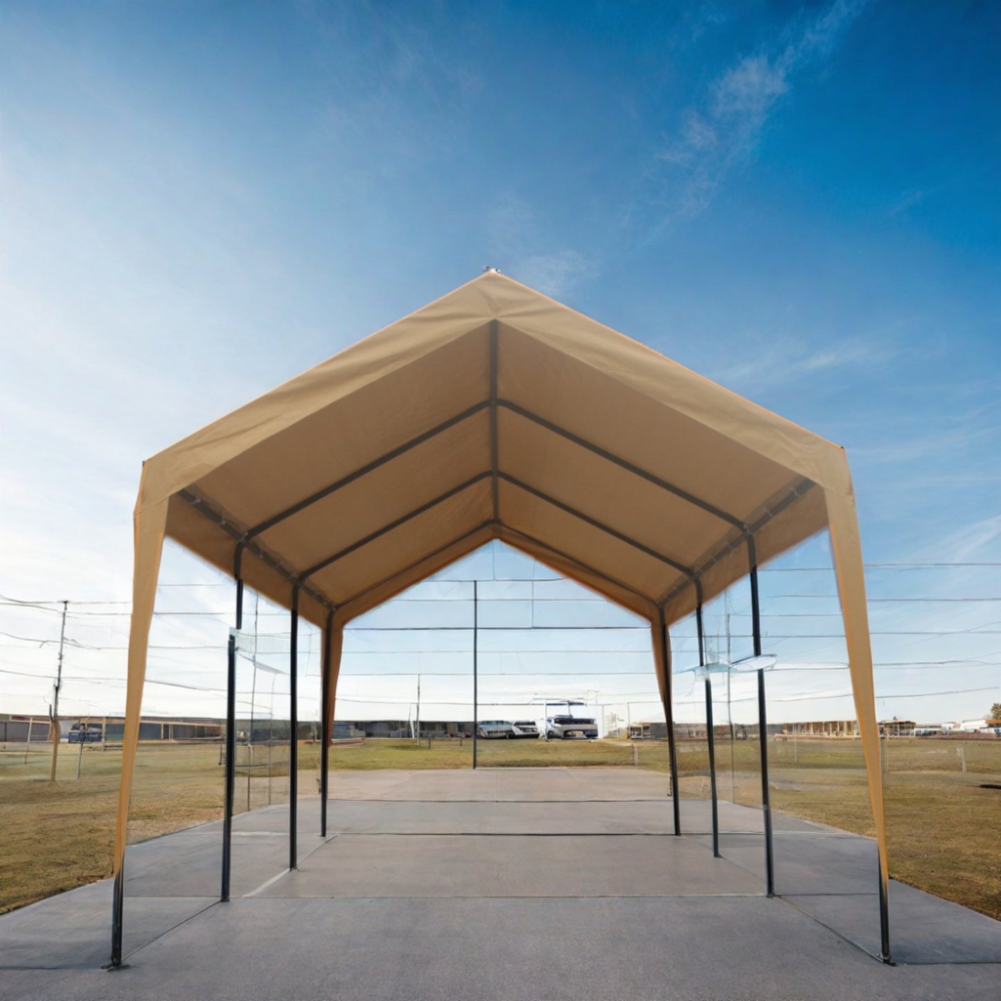 12x20ft Heavy Duty Outdoor Portable Garage Ventilated Canopy Carports
